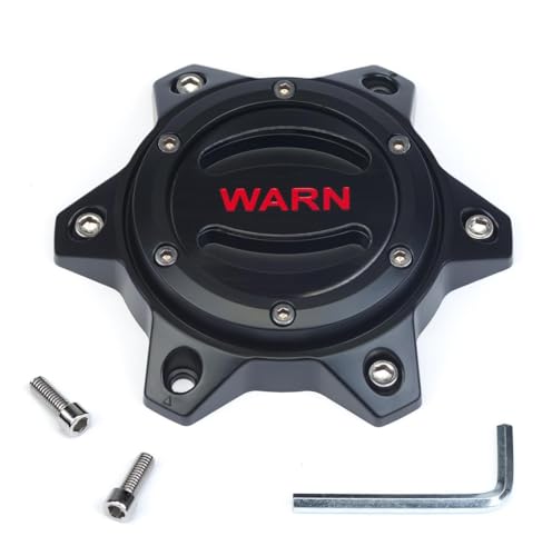 WARN 104483 6 Lug Wheel Hub Center Caps (Black), Fits: 2021 Ford Bronco and 201…