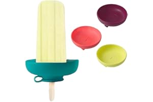 4PCS Reusable Silicone Popsicle Holders Drip Free Ice Cream Cone Suitable for Toddlers' Summer Parties and Outdoor Activities