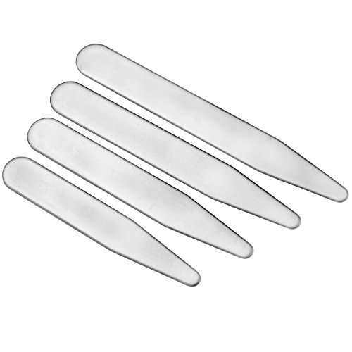 Zysta 40 Top Quality Stainless Steel Collar Stays Bones Stiffeners For Dress Shirts, 4 Size-2.25" 2.5" 2.75" 3" - Thumbnail 5