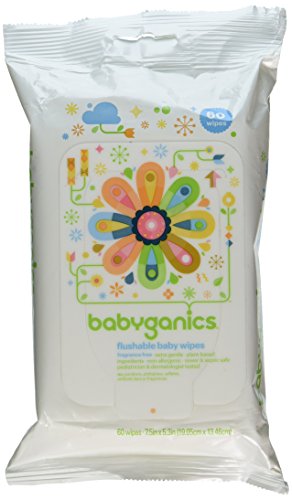 babyganics flushable baby wipes