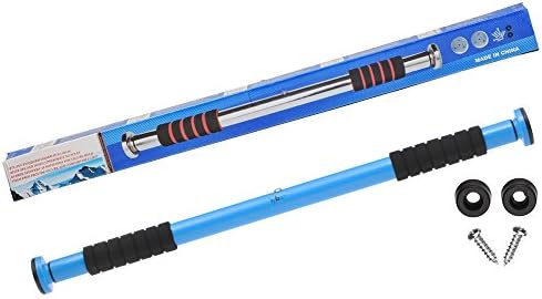 Vyber Adjustable Length Doorway Exercise Bar, Blue