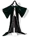ANGELWARDROBE Halloween Velvet Hood Cloak Wizard Robe Gothic G-Black M