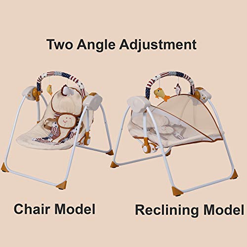 Shopizone® Baby Portable Automatic Swing Cradle/Jhula with Music/Remote