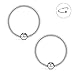 Ruifan 22G 8mm Nose Hoop Lip Eyebrow Tongue Helix Tragus Cartilage Septum Piercing Ring 8PCS - Mix Color