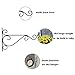 Dproptel Pack of 2 Wall Hanging Brackets Hooks for Garden Basket Lantern Lawn Light Flower Pots Plant Hanger Gardening Decoration 25x20CM (White)