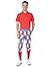 Men's American Flag USA Patriotic Golf Knickers & Socks - Traditional Old School Retro Red White & Blue Golf Pant