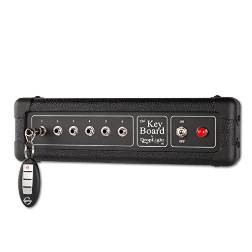 Guitar Amp Wall Key Holder with 6 Keychains. The Key Board by DropLight Ind. Amp Inspired. American Made. (Classic)