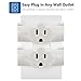 Kasonic 3-Outlet Grounding Adapter (3 Pack); Heavy-Duty Grounded Power Tap; UL Listed Plug Extender (White)