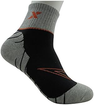 Men's 1Pack No Show Business Casual Socks Available Size 5-9 In Black&amp;Orange (M)