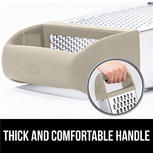 Gorilla Grip Box Grater, Stainless Steel, 4Sided Graters with