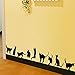 Ussore Cats Wall Stickers Art Decals Mural Wallpaper Decor DIY Decoration for Home living room bedroom bathroom kitchen by Usstore