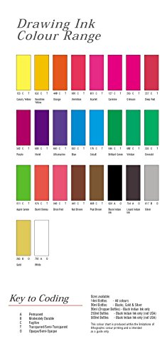 Winsor & Newton Drawing Ink Bottle, 14ml, Gold