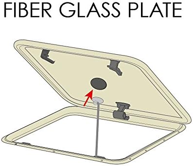 Plate for suction cups mounting on Fiberglass hatches and non smooth surfaces