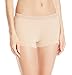 Vassarette Women's Invisibly Smooth Boyshort Panty 12383, Vass Latte, Large/7