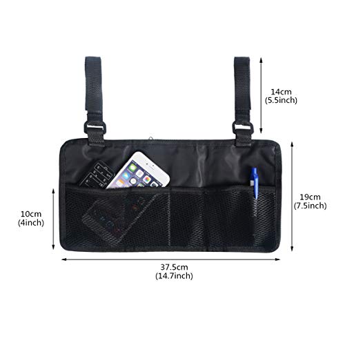 MXCELL Wheelchair Bag Travel Storage Tote Backpack Accessory Pouch Cover Underseat Bag for Your Mobility Devices, Fits Most Scooters, Walkers, Rollators - Manual, Powered or Electric Wheelchairs