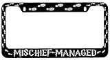 Mischief Managed (WRAP) Black Metal License Plate Frame Harry Potter