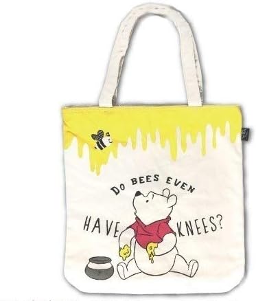 Amazon ディズニー キャンパス地 帆布 タテ型トートバッグ プーさん ノーブランド品 トートバッグ