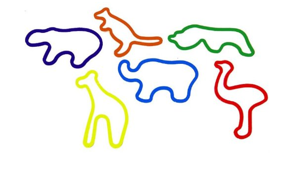 animal rubber bands