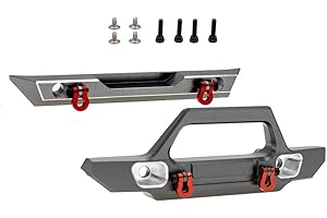 CODA RACING Aluminum Front&Rear Bumper for AXIAL SCX24 Jeep Wrangler AXI00002 1/24 RC Crawler Car