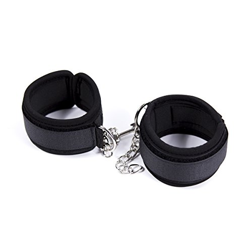 Yeoubi Handcuffs Adjustable Soft Wrist Cuffs and Eye Mask Blindfold