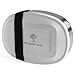 The Green Way Stainless Steel Metal Lunch Box (Large) – Best Ecofriendly, Reusable Food Container – Divided Compartments, BPA Free, Dishwasher Safe – Kids, Adults, School, Office