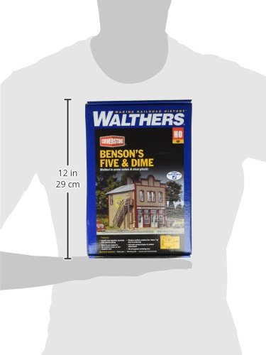 Walthers, Inc. Benson's Five and Dime Kit, 4-1/4 X 5-3/8 X 5" 10.6 X 13.4 X 12.5cm - Thumbnail 2