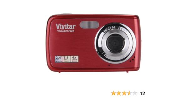 Vivitar Vivicam V7024 7 1 Mp Digital Camera With 2 4 Inch Lcd Point And Shoot Digital Cameras Camera Photo Amazon Com