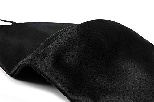 K meet Q Silk Face Mask for Women & Men, Reusable, Washable, with Filter Pocket and Nose Wire #B (Black) 3 K meet Q Silk Face Mask for Women & Men, Reusable, Washable, with Filter Pocket and Nose Wire #B (Black)