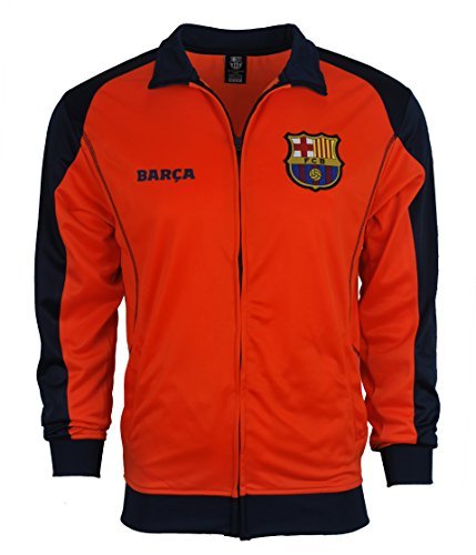 Fc Barcelona Jacket Track Soccer Adult Sizes Soccer Football Official Merchandise X-Large New Orange