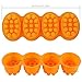 WFhome Massage Bar Ellipse Silicone Soap Mold, 4.5 oz x 4, 4 Bar, Handmade Soap Marking Mold.