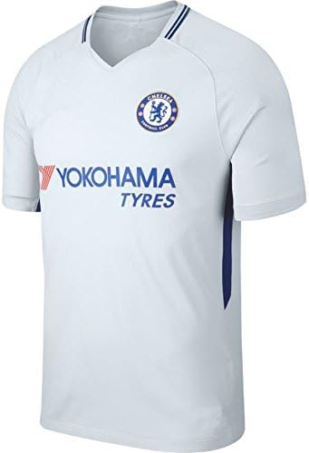 2017/2018 Men's Chelsea FC Stadium Away Soccer Jersey (Pure Platinum)--Large