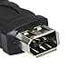 BLUEXIN USB 2.0 A Male to Firewire IEEE 1394 6P Female Adapter Converter Connector