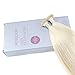 Moresoo 20 inch 50strands/50g I Tip Cold Fusion Hair Extensions White Blonde Color 60 100% Remy Human Hair Extensions Pre Bonded Stick I Tip Hair Extensions