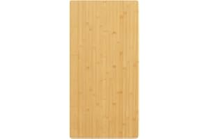 vidaXL 15.7"x31.5"x1" Bamboo Table Top - Versatile, Eco-Friendly, Easy to Clean, Unique Grain Patterns