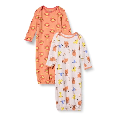 Amazon Essentials Disney | Marvel | Star Wars Baby Jungen Baby-Schlafsack, 2er-Pack, König der Löwen Spielen Eat Roar, 6 Monate