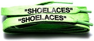 "Shoelaces" Custom Text Printed Shoe Laces Swap Font - Flat Cotton Waxed Design