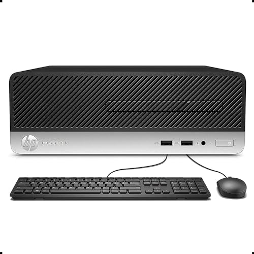HP ProDesk 400 G5 SFF Computadora de sobremesa, Intel Quad-Core i3-8100 3,60 GHz Business Desktop Computer, Teclado y Mouse, 8G DDR4, 256 SSD, WiFi, BT, DP, Windows 11 Pro 64 (reacondicionado)