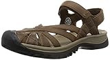 KEEN Women's Rose Leather Sandal, Dark Earth/Brindle, 7 M US