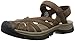 KEEN Women's Rose Leather Sandal, Dark Earth/Brindle, 7 M US