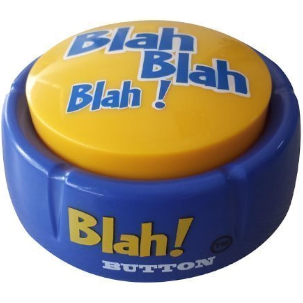 Blah Button, Talking Features 12 Funny Sayings Toys & Games eBay