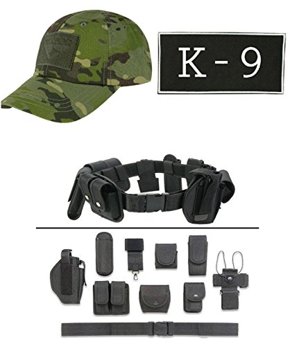 Cap MultiCam Tropic + ENFORCEMENT ID K-9 + Black Duty Belt Holster