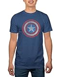 Captain America Men's Shield Burnout Tee XL