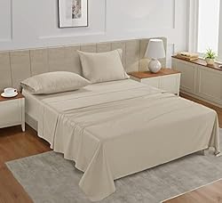 LANE LINEN 100% Cotton King Size Sheets Set