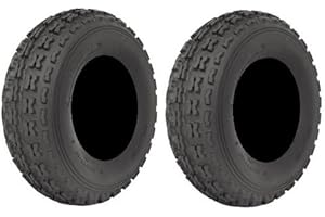 POWERSPORTS BUNDLE Pair of ITP Holeshot XC ATV Tires Front 22x7-10 (2)