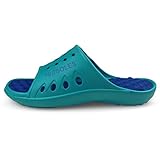 PR SOLES Recovery Sandals | Sports Glides for Men and Women | Great for Athletes | Teal/Royal Blue SM | (W) 7.5 - 9 | (M) 6.5 - 8