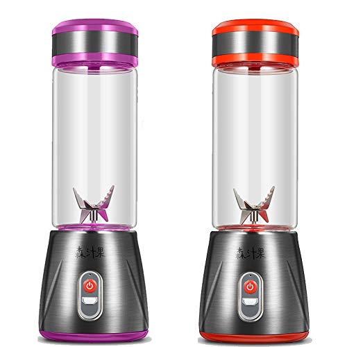 Mini-Portable-Multi-Functional-Juicer-USB-Chargable-Cut-Mixer-Smoothie-Blender-Machine-Fruit-Extractor-6-Blades-380ml-Color-Purple