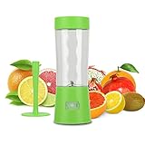 RUNNEPT Rechargeable Mini Portable Juicer Cup/Blender 500ml with Multiple Function of Juicer, Grinder and Mixer, BPA Free,Green