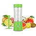 RUNNEPT Rechargeable Mini Portable Juicer Cup/Blender 500ml with Multiple Function of Juicer, Grinder and Mixer, BPA Free,Green