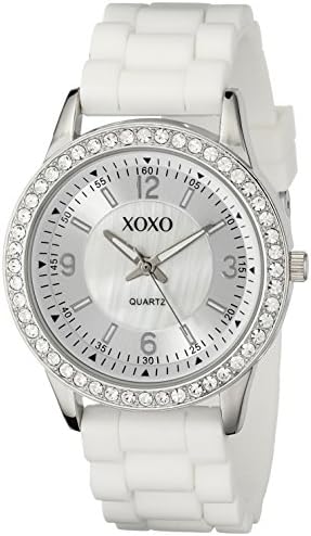 Women’s Quartz Fashion Wristwatch, Round Face with White Silicone Band - NIB Woman Fashion Silicone Band Analog Quartz Round Wrist Watch  main image 4