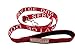 Albcorp Service Dog Leash - Embroidered- with Padded Neoprene Handle and Reflective threads, 4 Feet, for Harnesses, Vests or Collars, Red